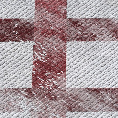 Papel de Parede Vinílico Geométrico Desgastado Vermelho e Cinza