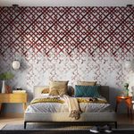 Papel-de-Parede-Vinilico-Geometrico-Desgastado-Vermelho-e-Cinza