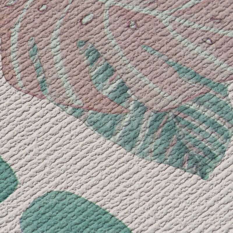 Papel-de-Parede-Vinilico-La-vie-en-Rose-Bege-e-Verde
