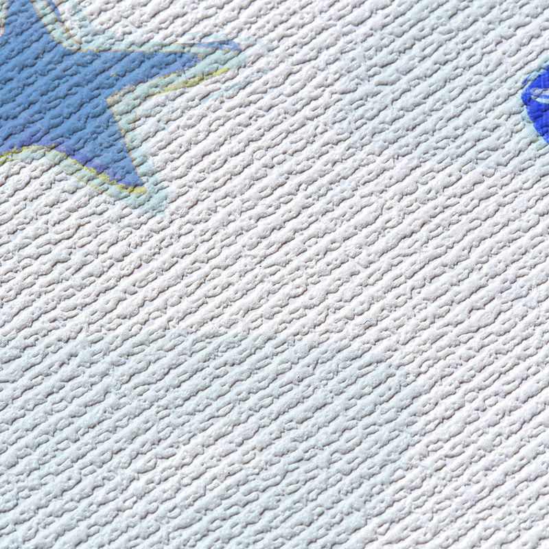 Papel-de-Parede-Vinilico-Estrelas-do-Mar-Azul-e-Verde