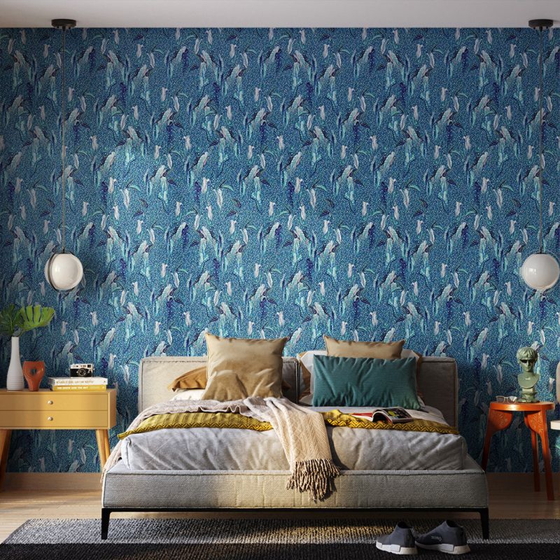 Papel-de-Parede-Vinilico-Na-mata-I-Azul-e-Azul-Marinho