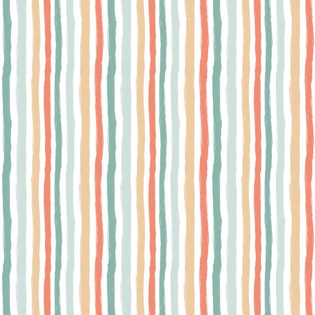 Papel de Parede Vinílico Circo Bandas Amarelo e Vermelho