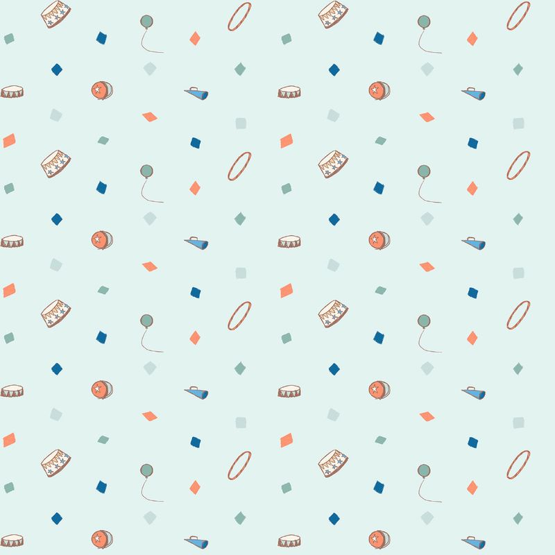 Papel-de-Parede-Vinilico-Circo-Espetaculo-I-Bege-e-Azul