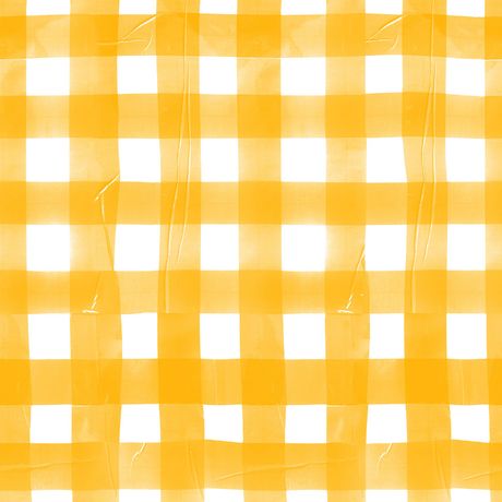 Papel de Parede Vinílico Piquenique Amarelo e Branco I