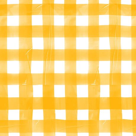 Papel de Parede Vinílico Piquenique Amarelo e Branco I