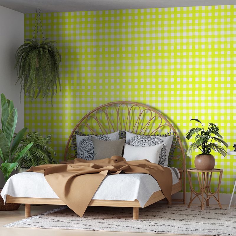 Papel-de-Parede-Vinilico-Piquenique-Amarelo-e-Branco