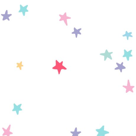 Papel de Parede Vinílico Estrelinha da Onça Branco e Azul