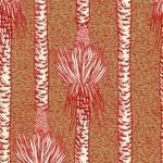 Papel-de-Parede-Vinilico-Rabisquinho-Tropical-Marrom-e-Vermelho