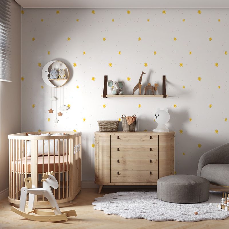 Papel-de-Parede-Vinilico-Estrelinhas-dos-Sonhos-Branco-e-Amarelo