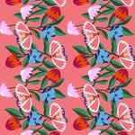 Papel-de-Parede-Vinilico-Bugs-Rosa-e-Verde