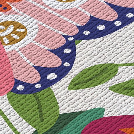 Papel de Parede Vinílico Bugs Mariposa Branco e Mostarda