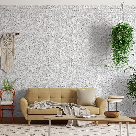 Papel de Parede Vinílico Cimentos Cinza e Preto