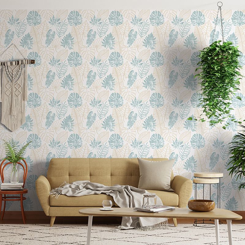 Papel-de-Parede-Vinilico-Tropical-Metalizado-Preto-e-Bege
