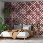 Papel-de-Parede-Vinilico-Grade-Desgastado-Vermelho-e-Cinza