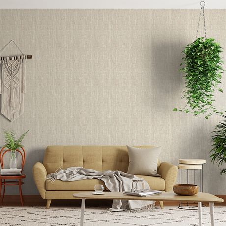 Papel de Parede Vinílico Textura Curitiba Bege e Laranja