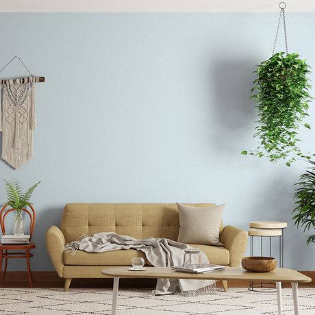 Papel de Parede Vinílico Relevo Ranhura Azul
