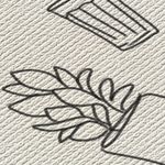 Papel-de-Parede-Vinilico-Simbolos-Misticos-Bege-e-Preto
