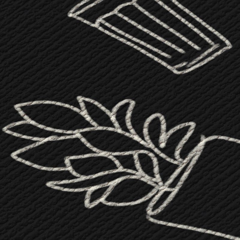 Papel-de-Parede-Vinilico-Simbolos-Misticos-Preto-e-Bege