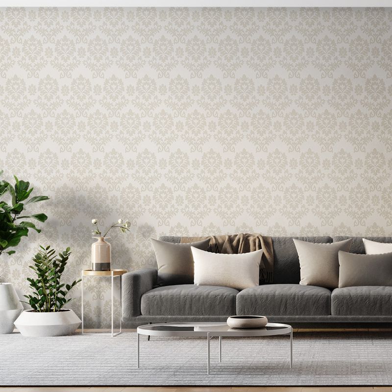 Papel-de-Parede-Vinilizado-Arabescos-classicos-I-Bege-e-Rosa