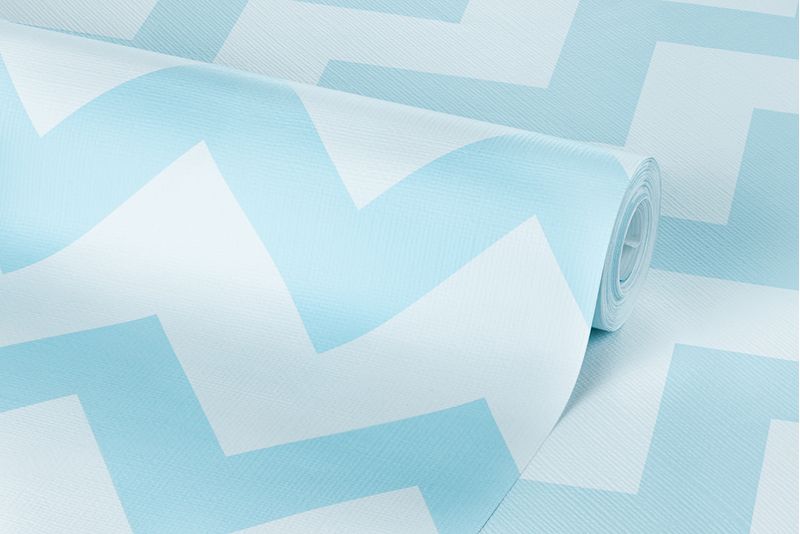 Papel-de-Parede-Vinilizado-Chevron-Azul-e-Marrom
