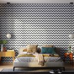 Papel-de-Parede-Vinilizado-Chevron-Preto-e-Marrom