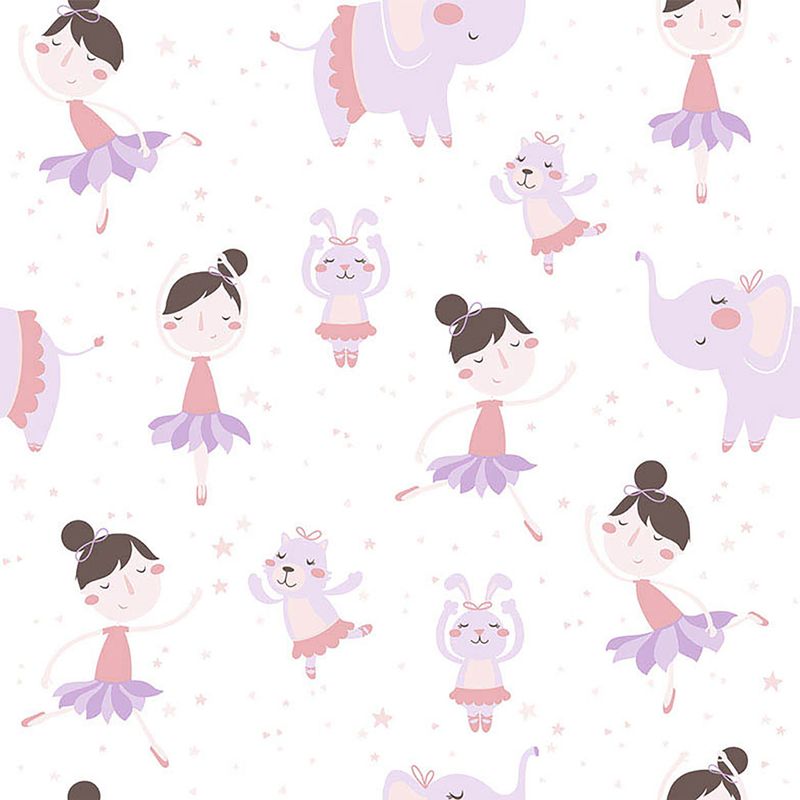 Papel-de-Parede-Vinilizado-Bailarinas-Rosa-e-Lilas