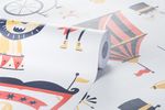 Papel-de-Parede-Vinilizado-Circo-Vetor-Vermelho-e-Amarelo