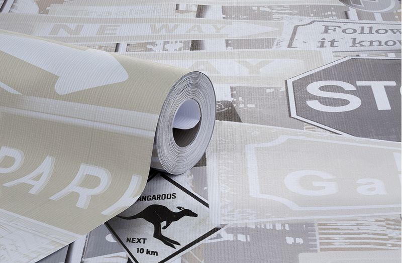 Papel-de-Parede-Vinilizado-Placas-Urbano-Bege-e-Cinza