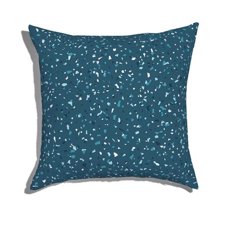Almofada de Chão Quadrada Granilite Azul Marinho e Azul