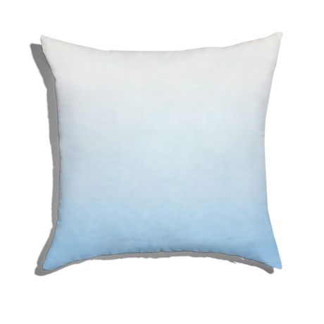 Almofada de Chão Quadrada Degradê Trinchado Azul 04 e Branco