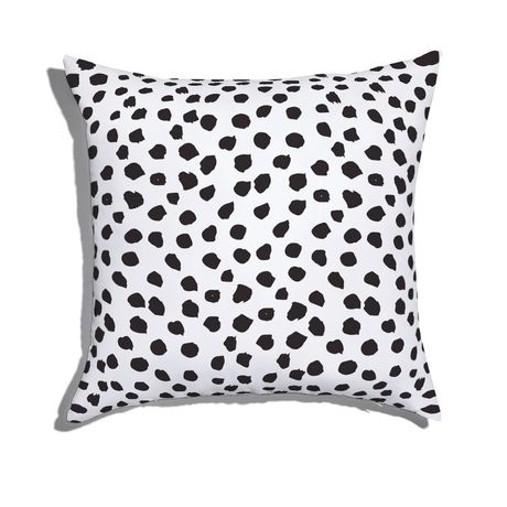 Almofada de Chão Quadrada POP Pintinhas Preto