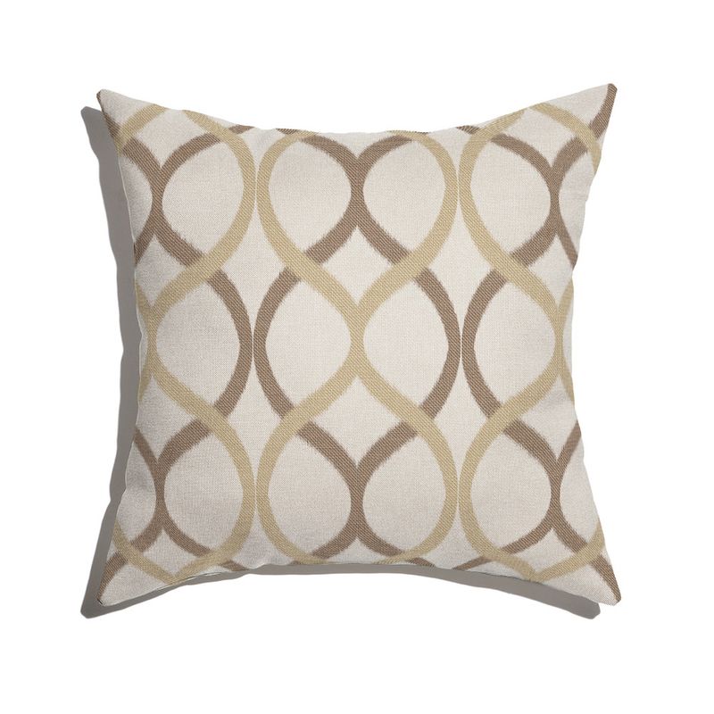 Almofada-de-Chao-Quadrada-Ikat-Curvas-Bege-e-Marrom