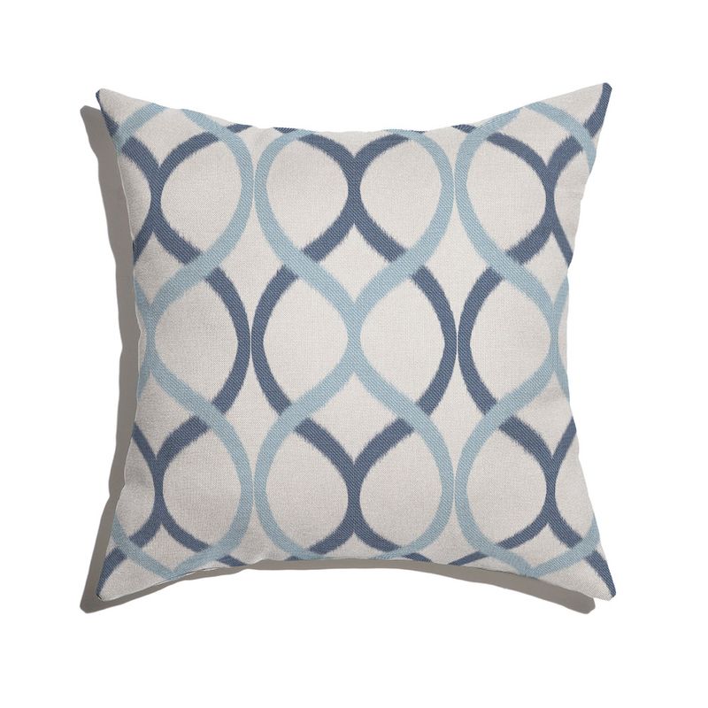 Almofada-de-Chao-Quadrada-Ikat-Curvas-Azul-e-Azul-Marinho