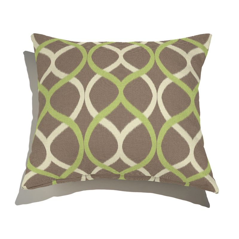 Almofada-de-Chao-Quadrada-Ikat-Curvas-Verde-e-Bege