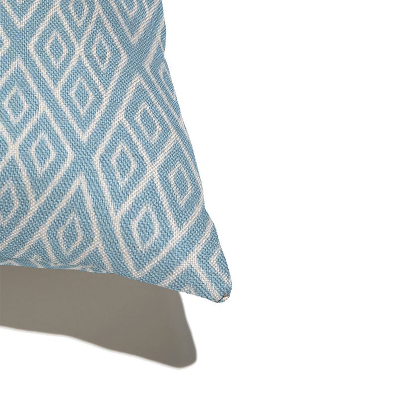 Almofada-de-Chao-Quadrada-Ikat-Losangos-Azul-e-Branco