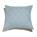 Almofada-de-Chao-Quadrada-Ikat-Losangos-Azul-e-Branco