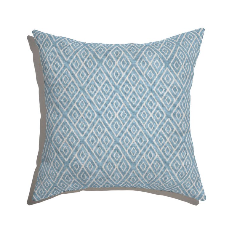 Almofada-de-Chao-Quadrada-Ikat-Losangos-Azul-e-Branco