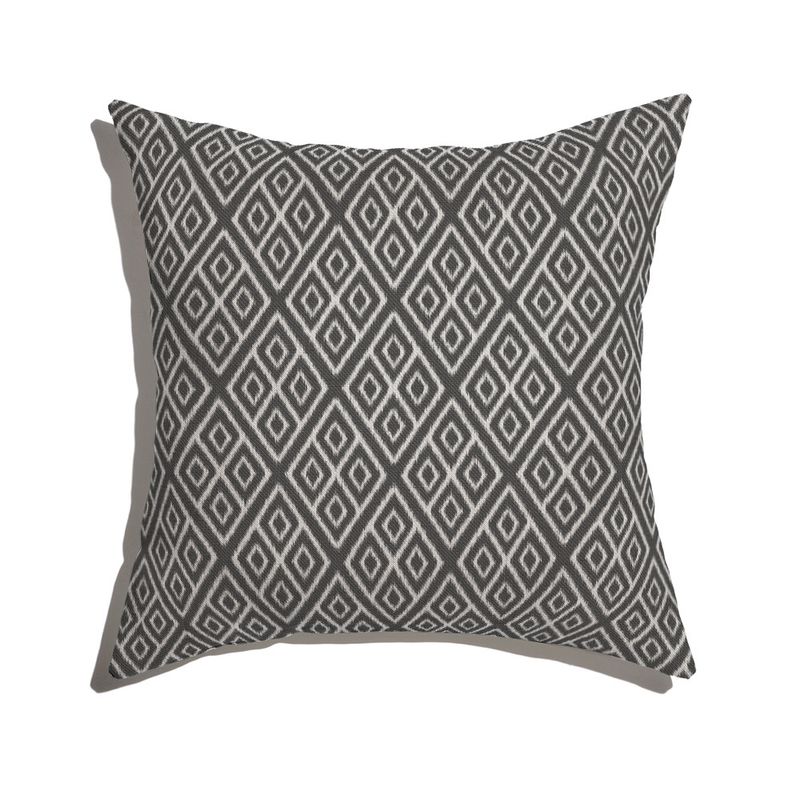 Almofada-de-Chao-Quadrada-Ikat-Losangos-Preto-e-Branco