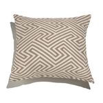 Almofada-de-Chao-Quadrada-Ikat-Linhas-Bege-e-Marrom