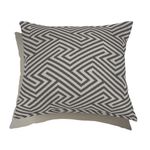 Almofada-de-Chao-Quadrada-Ikat-Linhas-Preto-e-Cinza