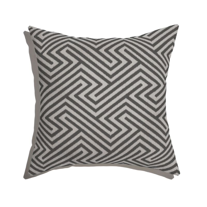 Almofada-de-Chao-Quadrada-Ikat-Linhas-Preto-e-Cinza
