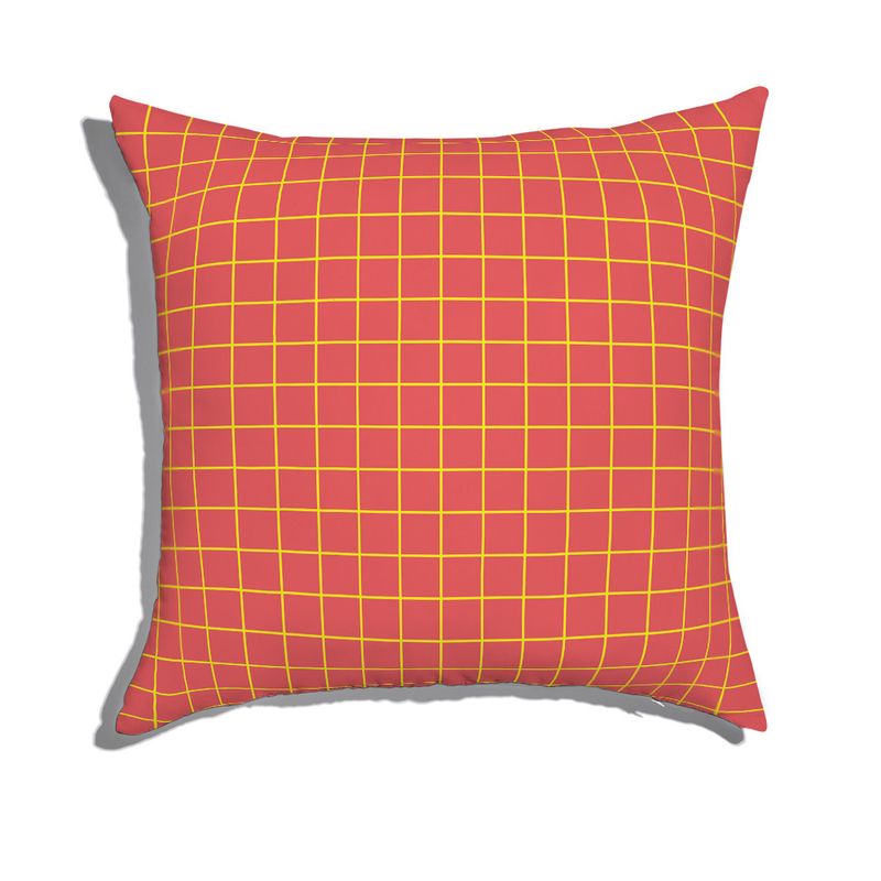 Almofada-de-Chao-Quadrada-Quadriculado-Moderninho-Vermelho-e-Amarelo