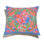 Almofada-de-Chao-Quadrada-Tropicana-Floral-I-Azul-e-Rosa