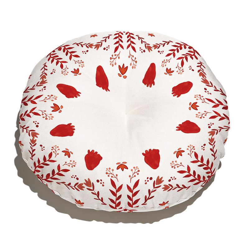 Almofada-de-Chao-Redonda-A-cor-mais-quente-Vermelho