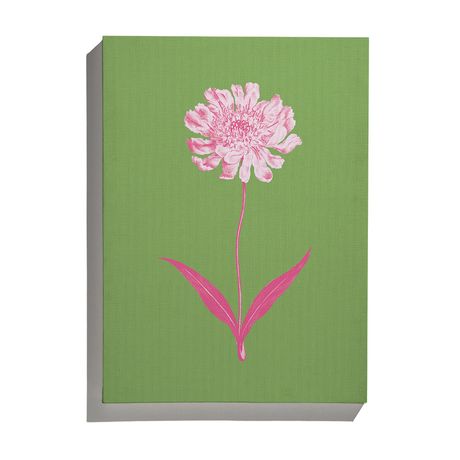 Canvas Floral Cool Verde e Rosa