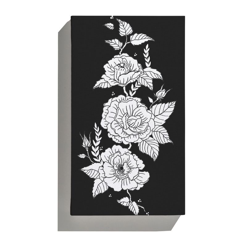 Canvas-Flores-Pretas-Branco-e-Preto