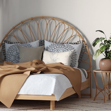 Capa de Almofada Borboletas Preto e Bege