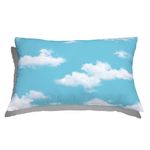 Capa-de-Almofada-Nuvens-Realistas-Azul-e-Branco