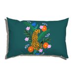 Capa-de-Almofada-Arranjo-Leopard-Pose-Verde-e-Amarelo