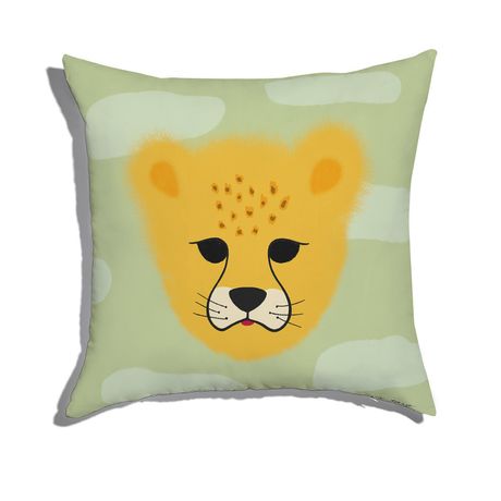Capa de Almofada Selva de Mogli Amarelo e Verde